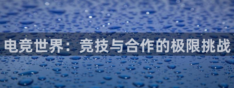 MK电竞官网：电竞世界：竞技与合作的极限挑战